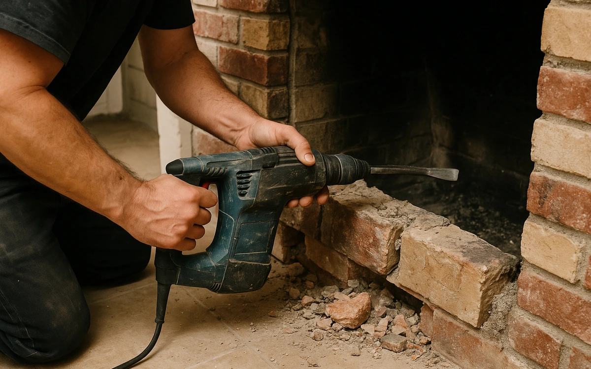 Fireplace removal contractor